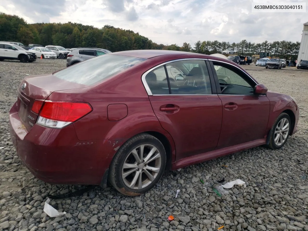 2013 Subaru Legacy 2.5I Premium VIN: 4S3BMBC63D3040151 Lot: 73991374