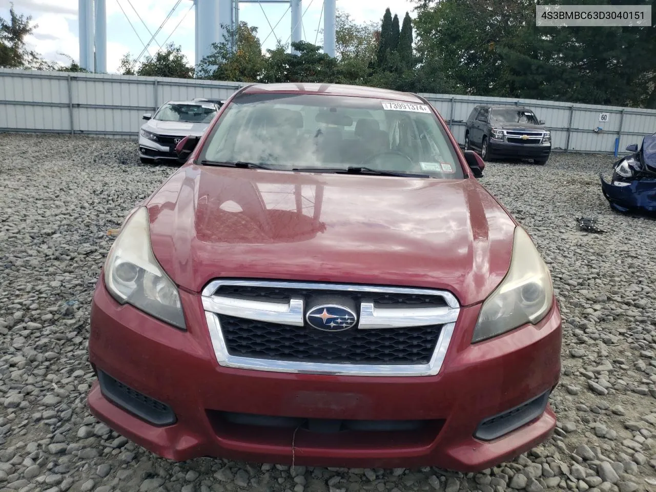 2013 Subaru Legacy 2.5I Premium VIN: 4S3BMBC63D3040151 Lot: 73991374