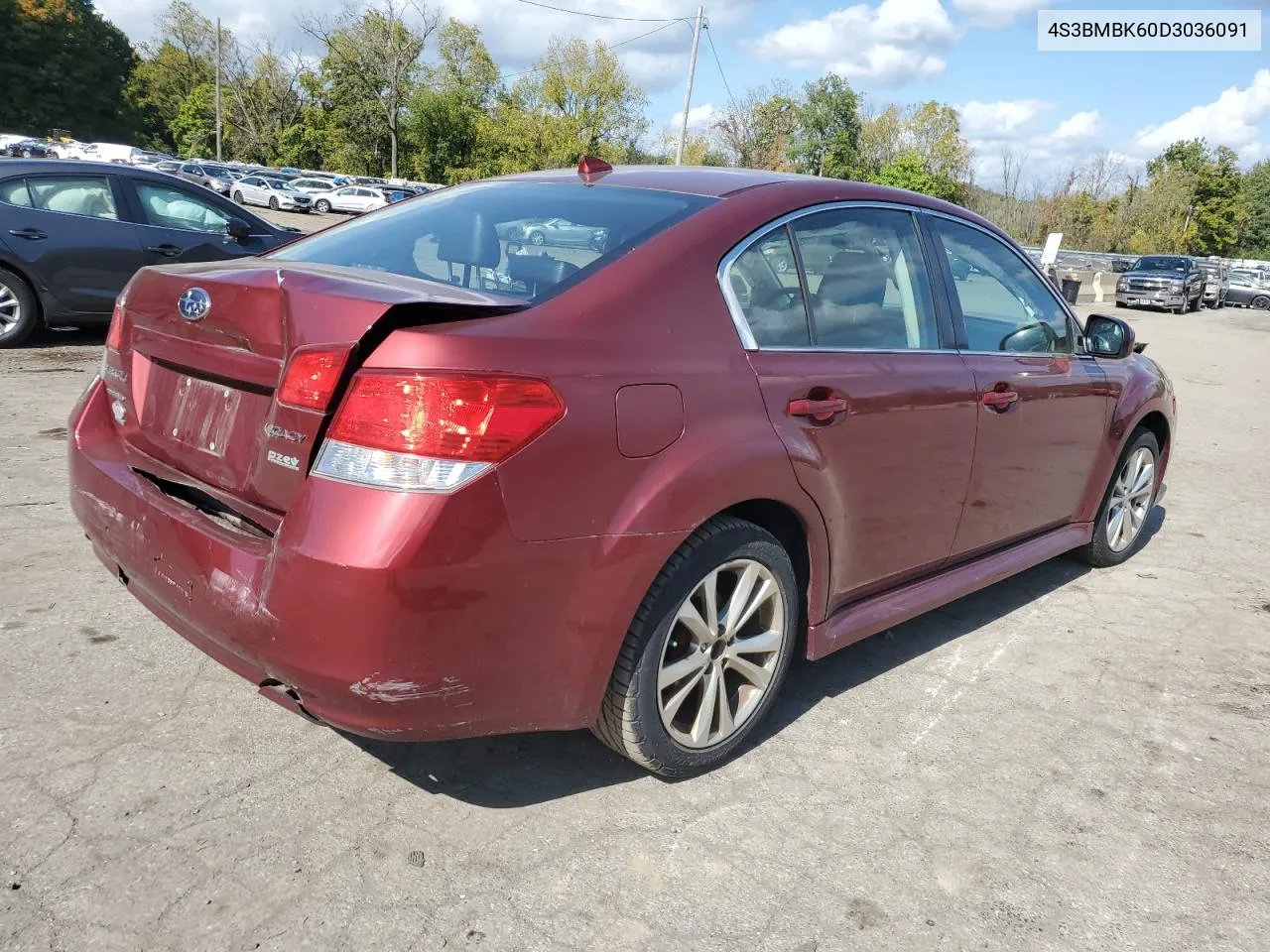 2013 Subaru Legacy 2.5I Limited VIN: 4S3BMBK60D3036091 Lot: 74549994