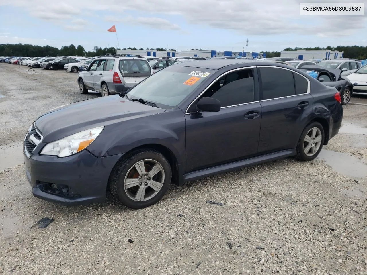 2013 Subaru Legacy 2.5I VIN: 4S3BMCA65D3009587 Lot: 74992754