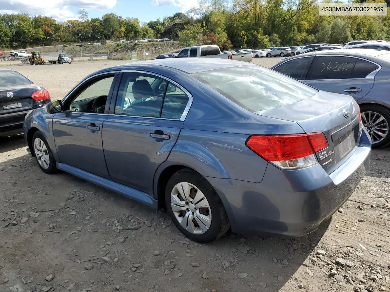 2013 Subaru Legacy 2.5I VIN: 4S3BMBA67D3021959 Lot: 75243784