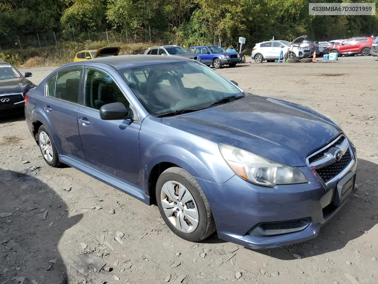 2013 Subaru Legacy 2.5I VIN: 4S3BMBA67D3021959 Lot: 75243784