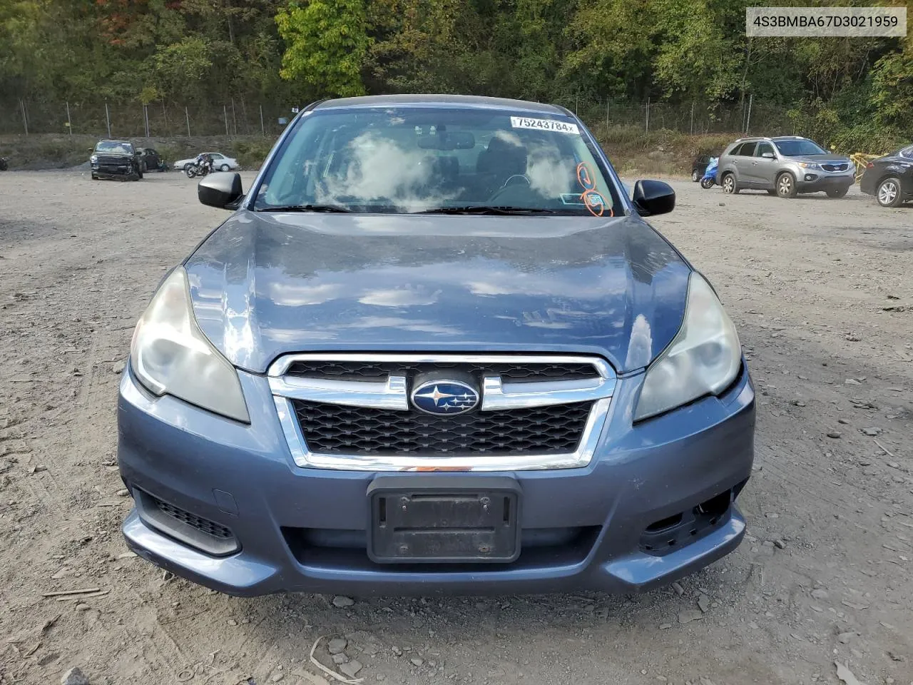 2013 Subaru Legacy 2.5I VIN: 4S3BMBA67D3021959 Lot: 75243784