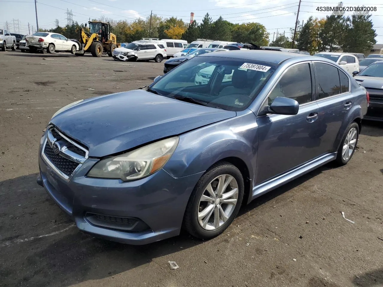 2013 Subaru Legacy 2.5I Premium VIN: 4S3BMBC62D3032008 Lot: 75397804