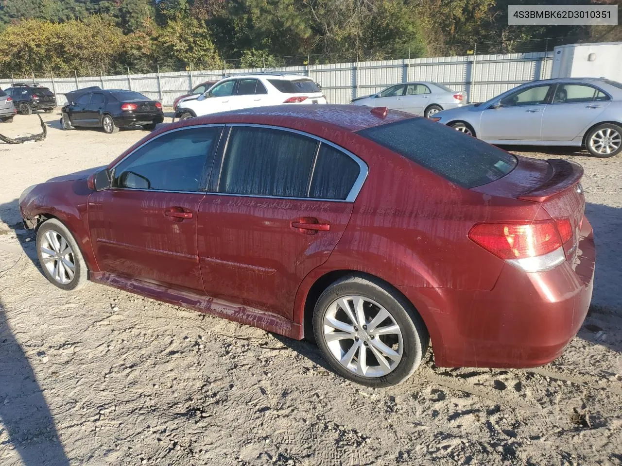 2013 Subaru Legacy 2.5I Limited VIN: 4S3BMBK62D3010351 Lot: 77804404