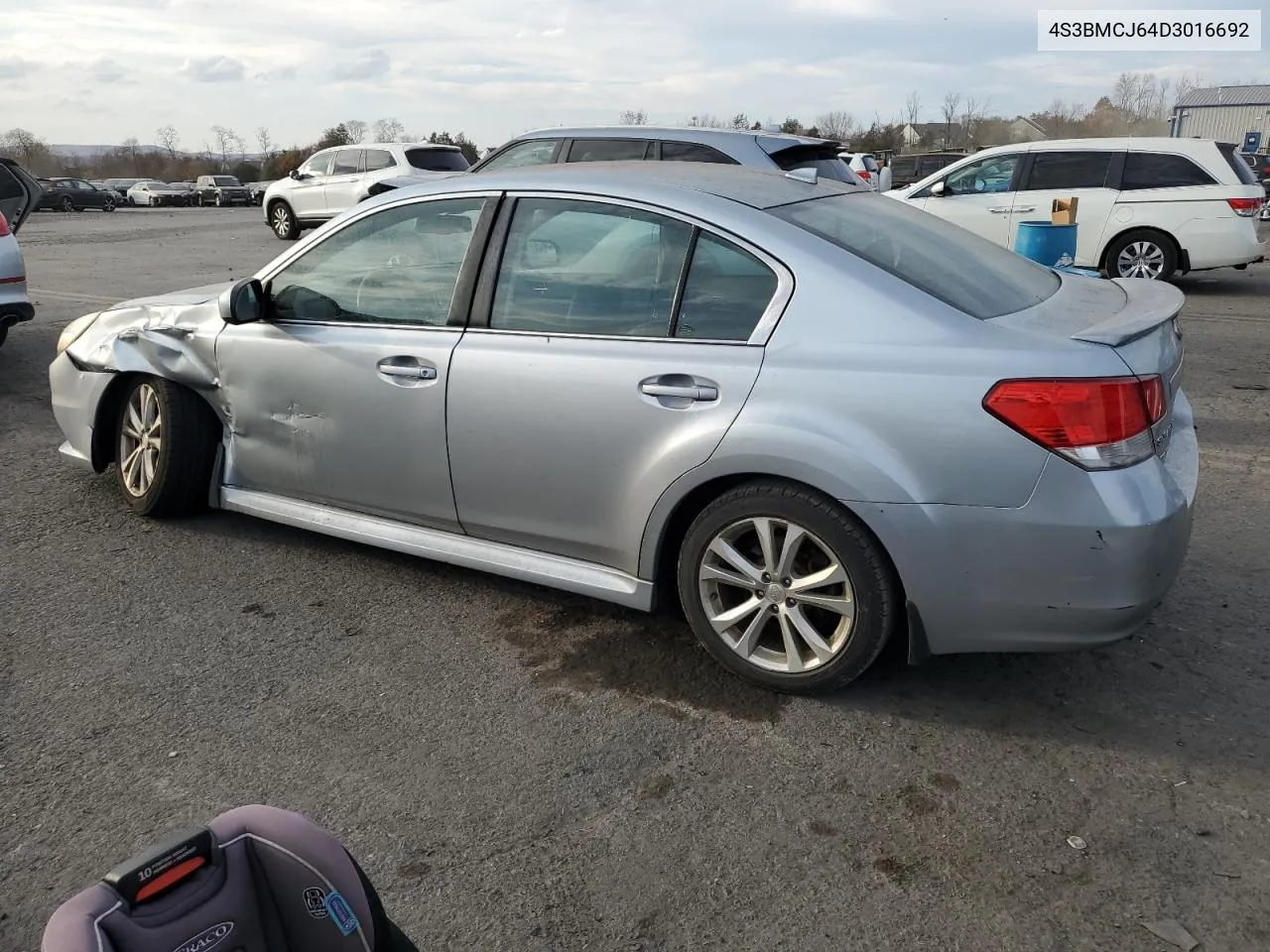 2013 Subaru Legacy 2.5I Limited VIN: 4S3BMCJ64D3016692 Lot: 78484584