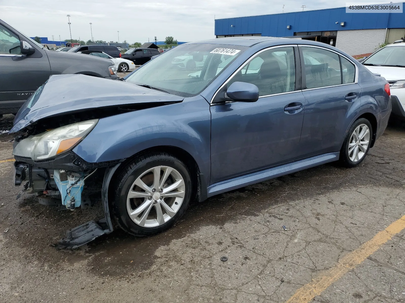 2014 Subaru Legacy 2.5I Premium VIN: 4S3BMCD63E3005664 Lot: 60761474