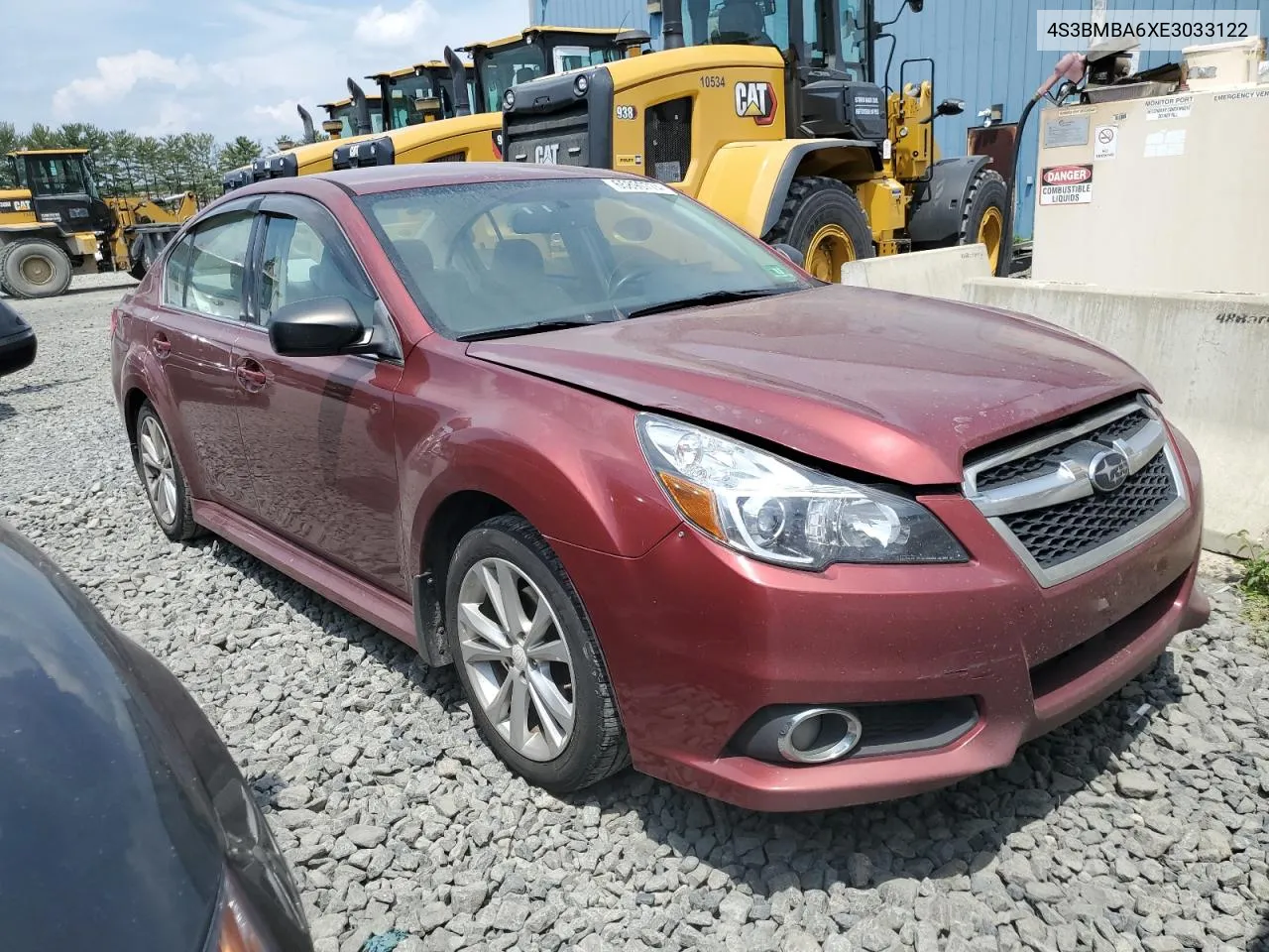 2014 Subaru Legacy 2.5I VIN: 4S3BMBA6XE3033122 Lot: 65890774