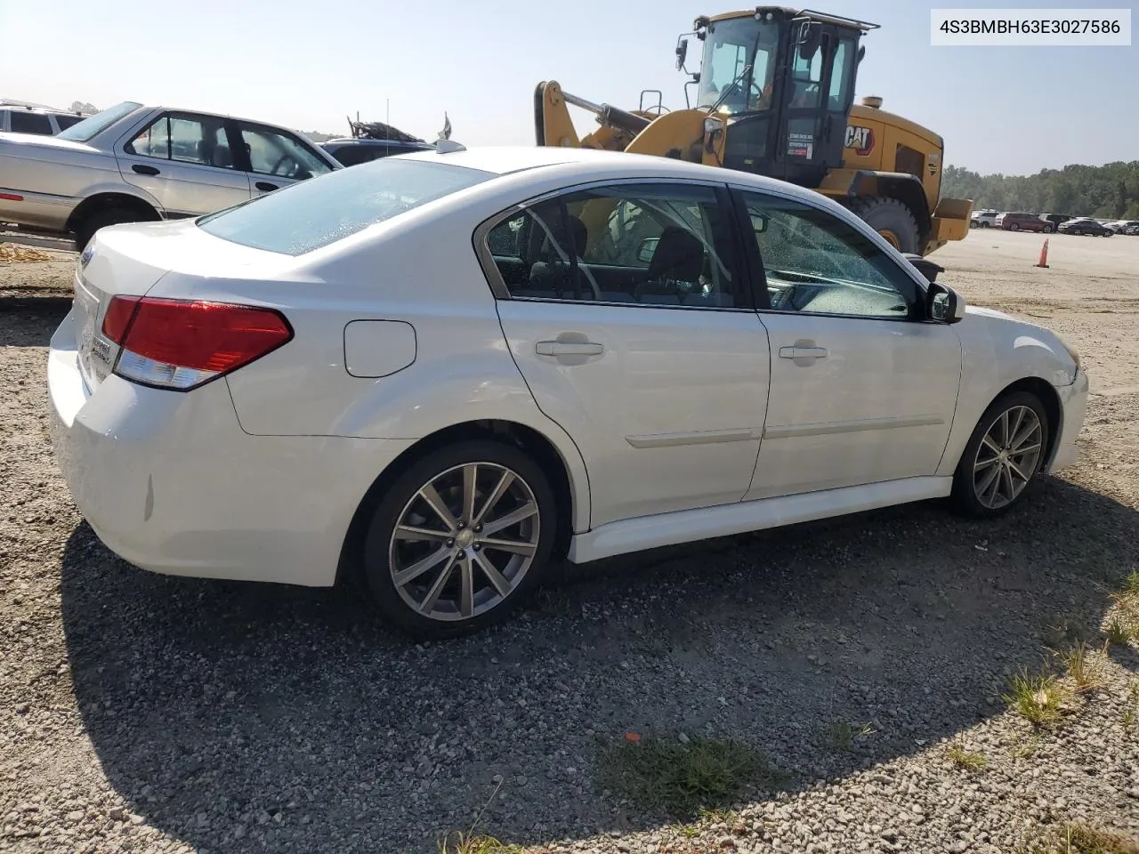 4S3BMBH63E3027586 2014 Subaru Legacy 2.5I Sport