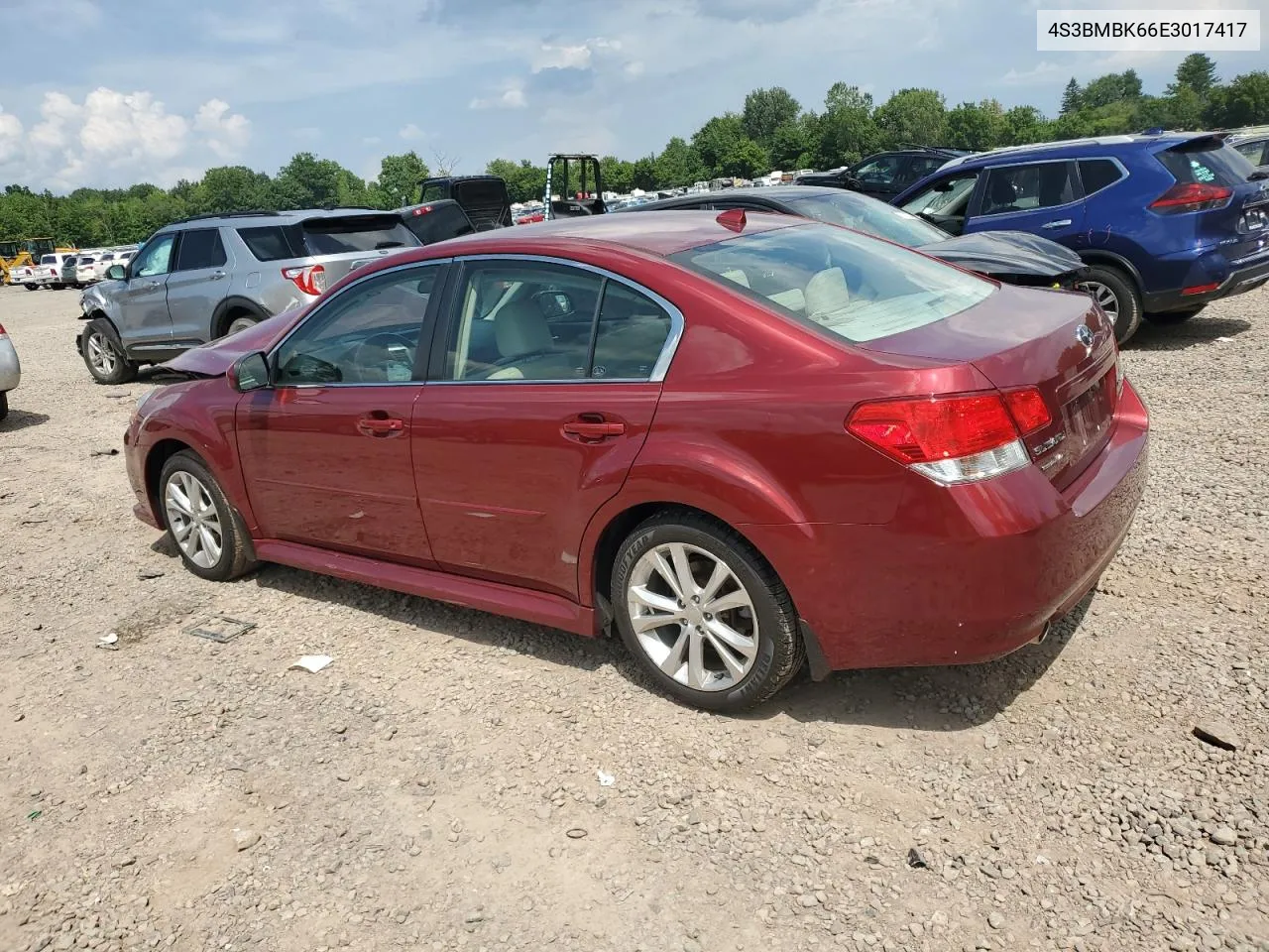 2014 Subaru Legacy 2.5I Limited VIN: 4S3BMBK66E3017417 Lot: 71361724