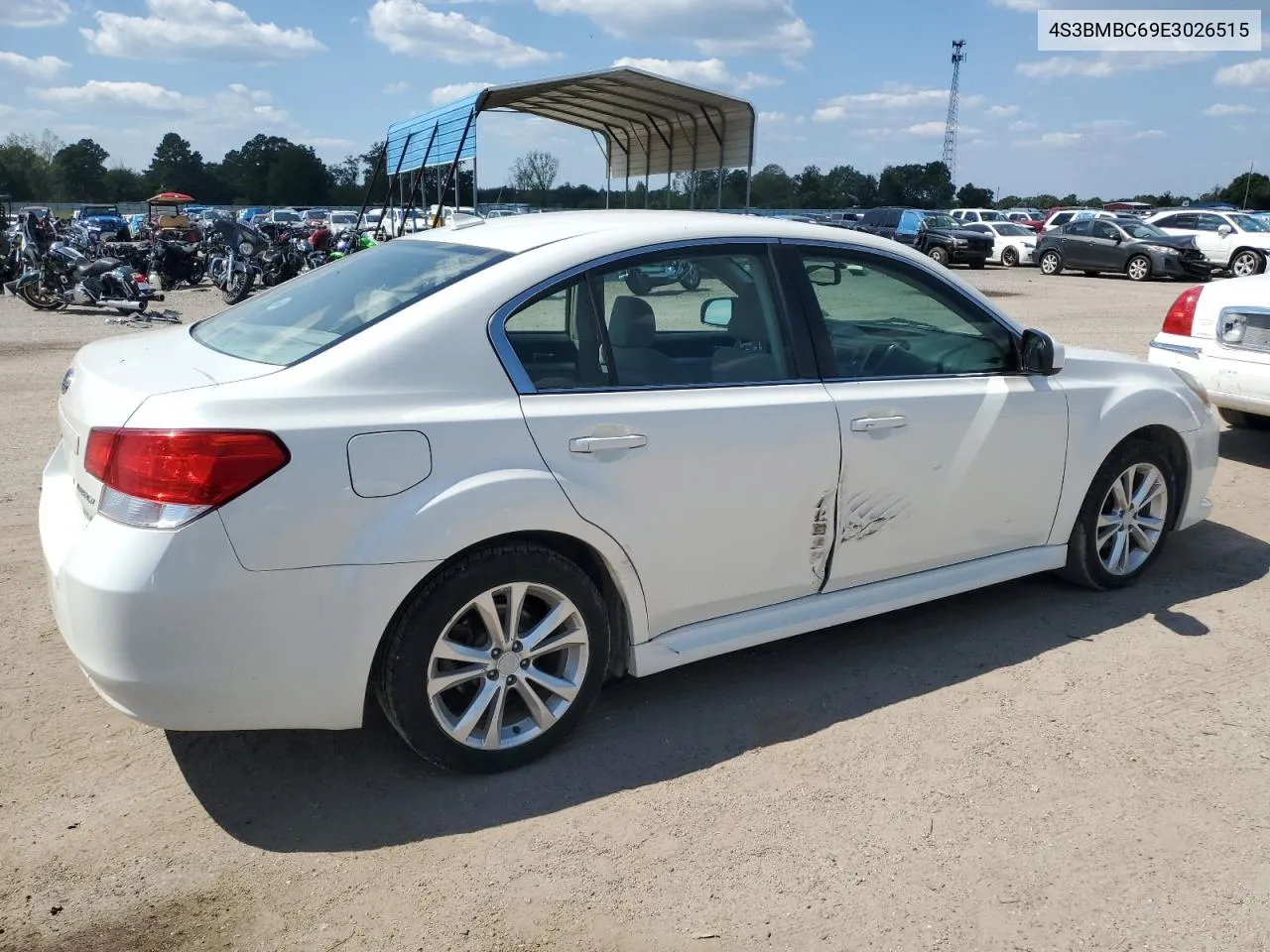 2014 Subaru Legacy 2.5I Premium VIN: 4S3BMBC69E3026515 Lot: 71602004