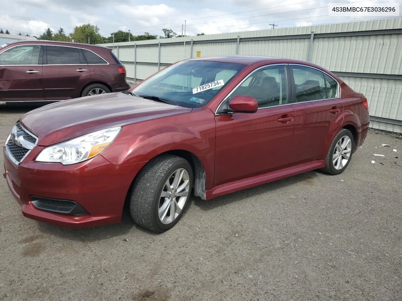 2014 Subaru Legacy 2.5I Premium VIN: 4S3BMBC67E3036296 Lot: 71825734