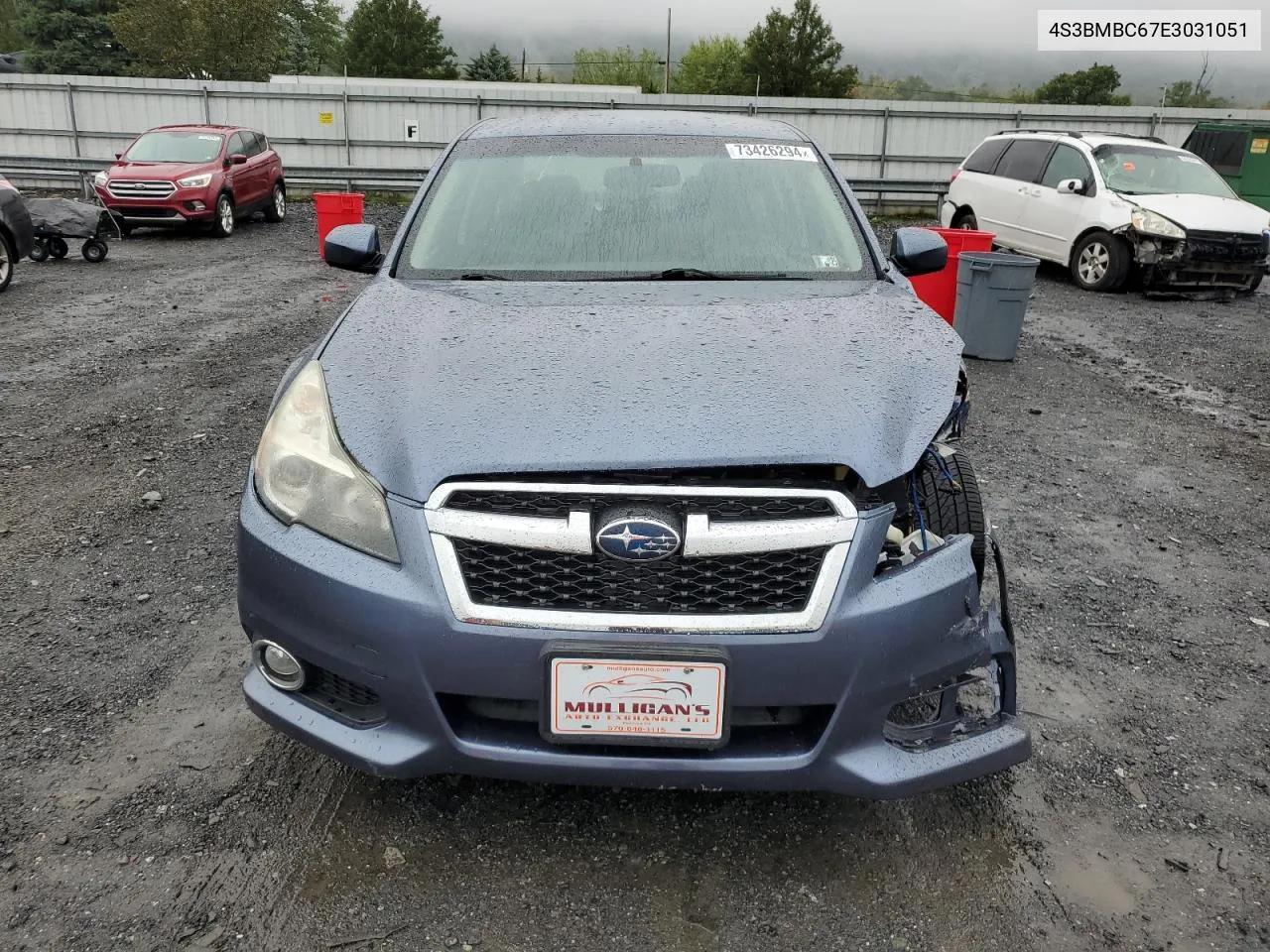 2014 Subaru Legacy 2.5I Premium VIN: 4S3BMBC67E3031051 Lot: 73426294