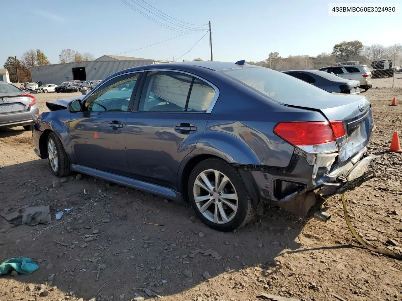 2014 Subaru Legacy 2.5I Premium VIN: 4S3BMBC60E3024930 Lot: 78365284