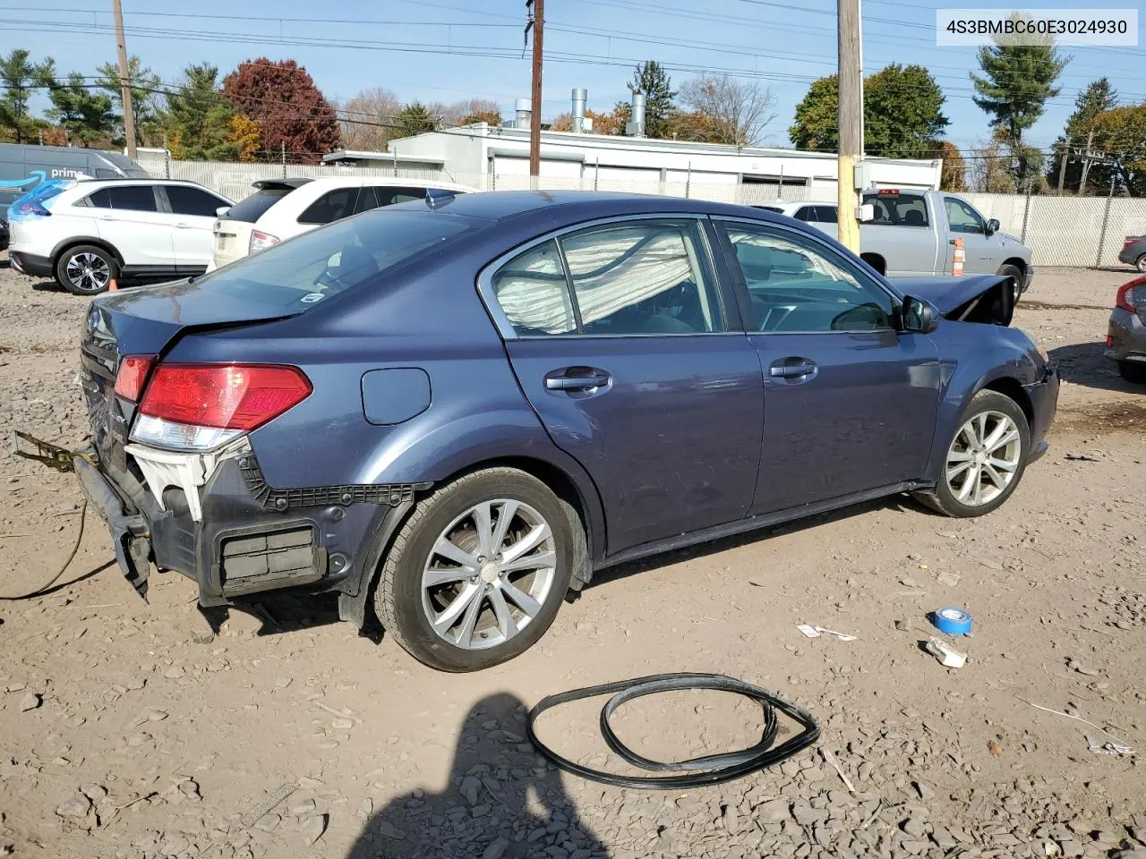 2014 Subaru Legacy 2.5I Premium VIN: 4S3BMBC60E3024930 Lot: 78365284