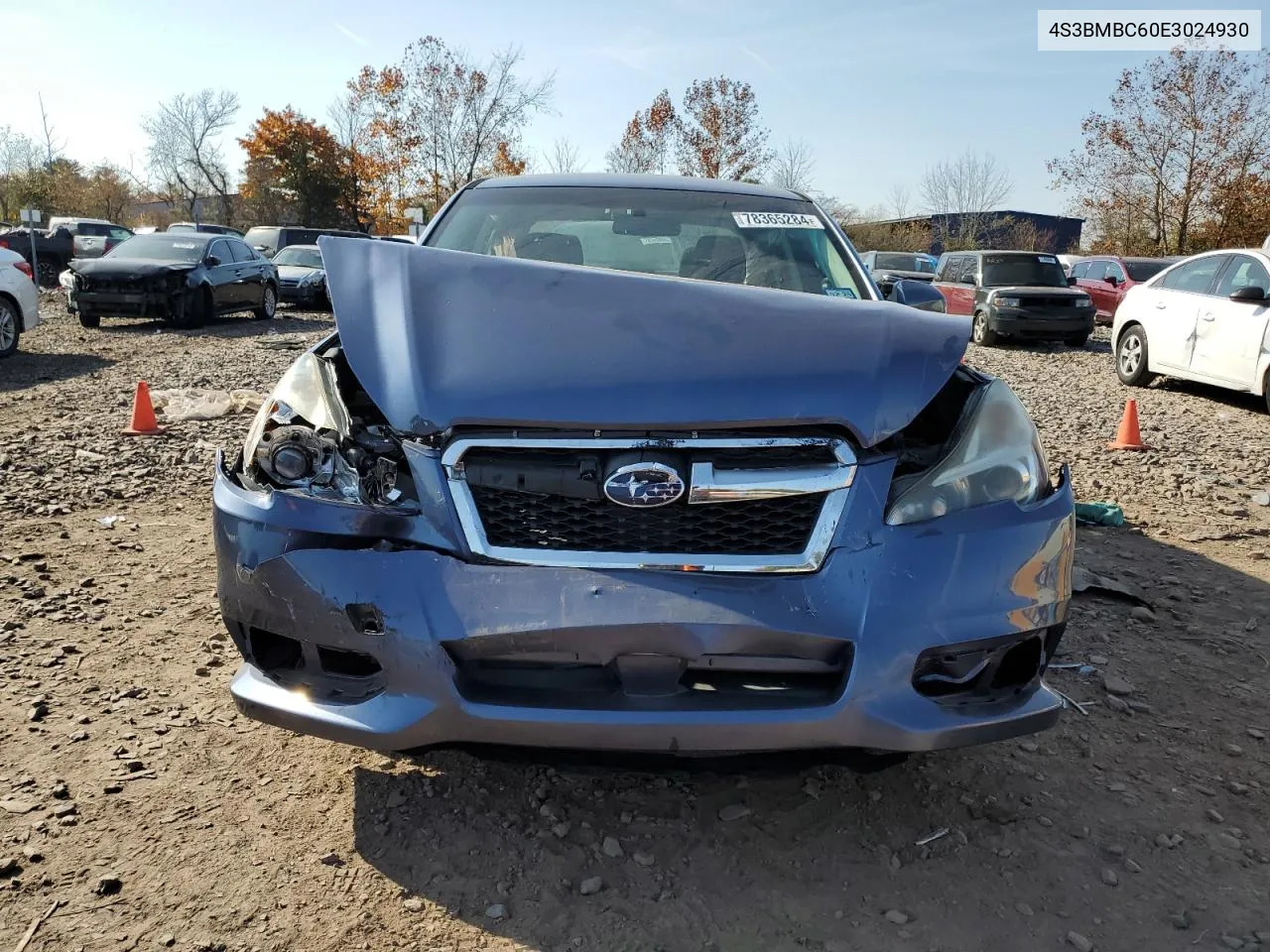 2014 Subaru Legacy 2.5I Premium VIN: 4S3BMBC60E3024930 Lot: 78365284