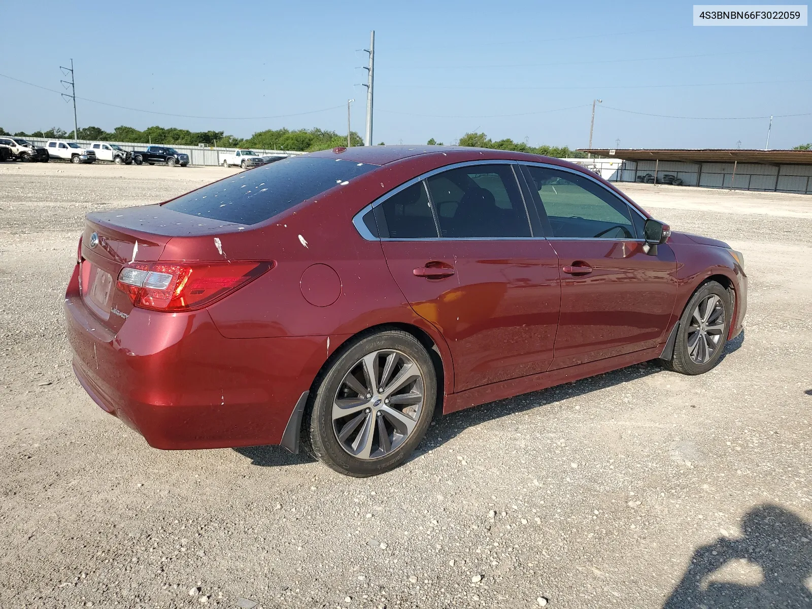 2015 Subaru Legacy 2.5I Limited VIN: 4S3BNBN66F3022059 Lot: 63394634