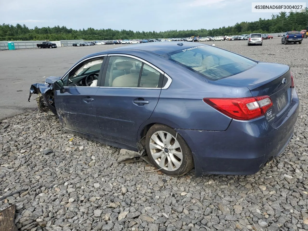 2015 Subaru Legacy 2.5I Premium VIN: 4S3BNAD68F3004027 Lot: 66040614