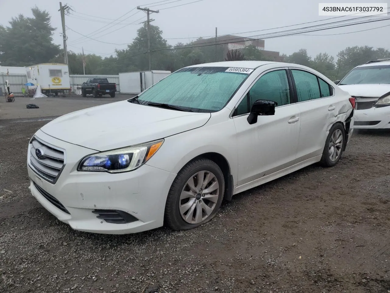 2015 Subaru Legacy 2.5I Premium VIN: 4S3BNAC61F3037792 Lot: 68985364