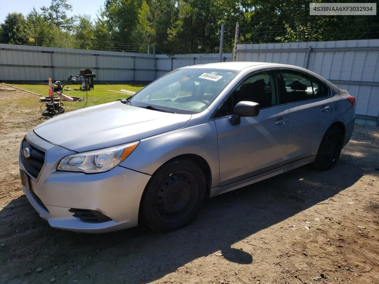 2015 Subaru Legacy 2.5I VIN: 4S3BNAA6XF3032934 Lot: 69644404