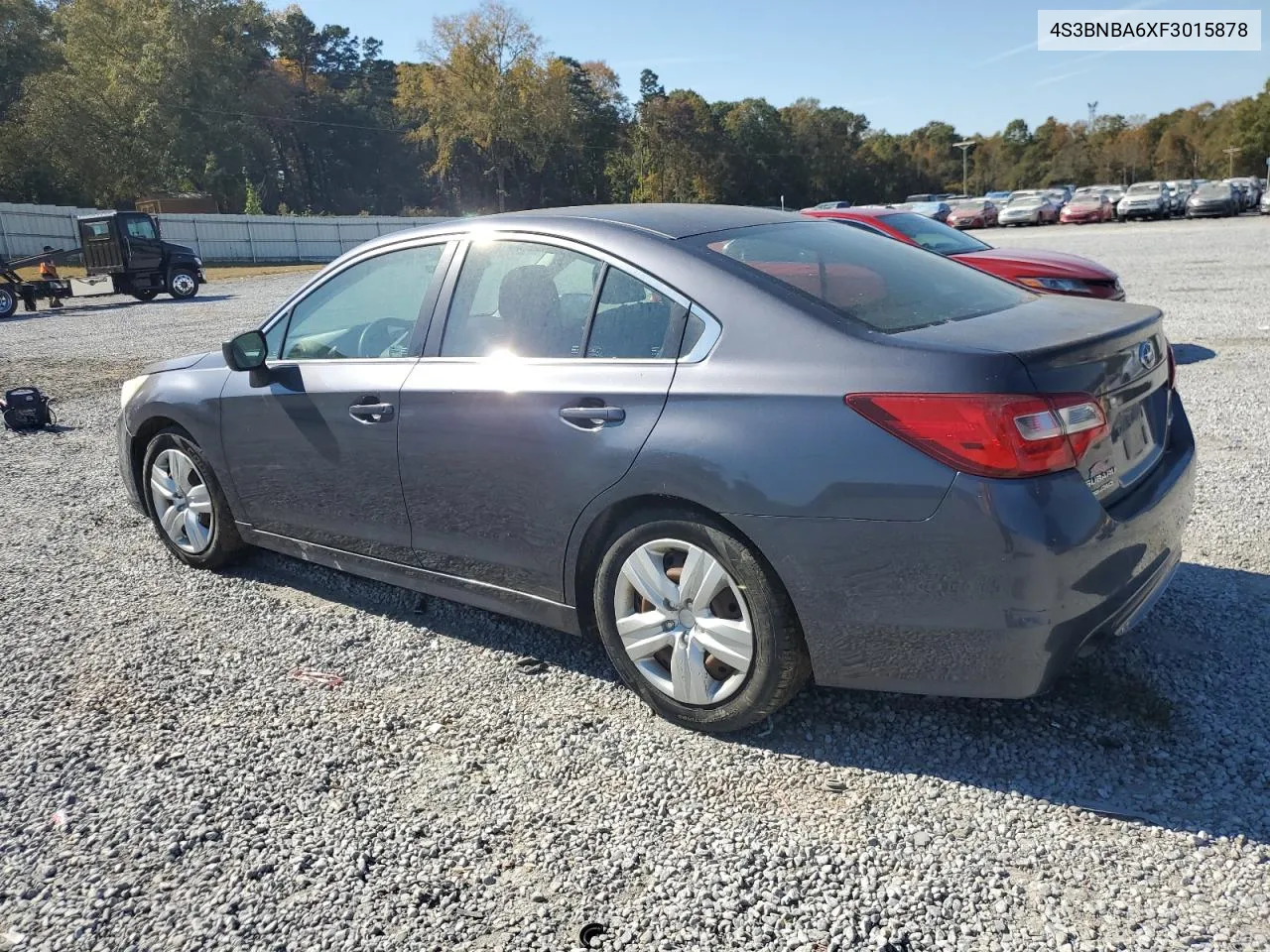 2015 Subaru Legacy 2.5I VIN: 4S3BNBA6XF3015878 Lot: 73952054