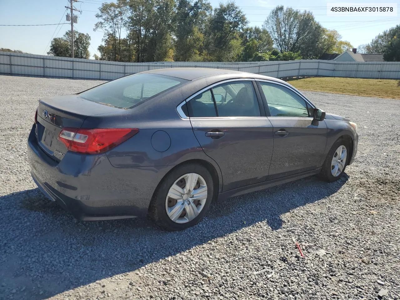 2015 Subaru Legacy 2.5I VIN: 4S3BNBA6XF3015878 Lot: 73952054