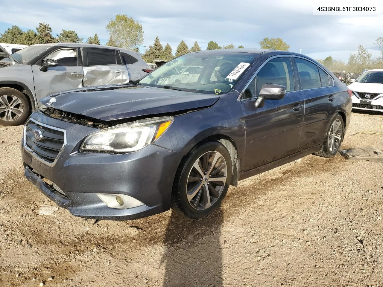 2015 Subaru Legacy 2.5I Limited VIN: 4S3BNBL61F3034073 Lot: 74457404