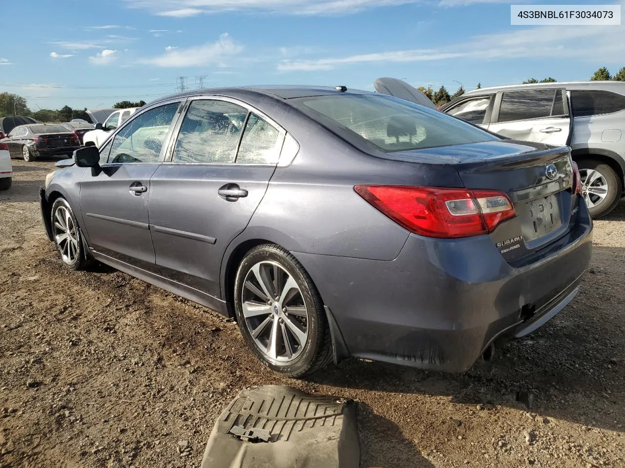 2015 Subaru Legacy 2.5I Limited VIN: 4S3BNBL61F3034073 Lot: 74457404