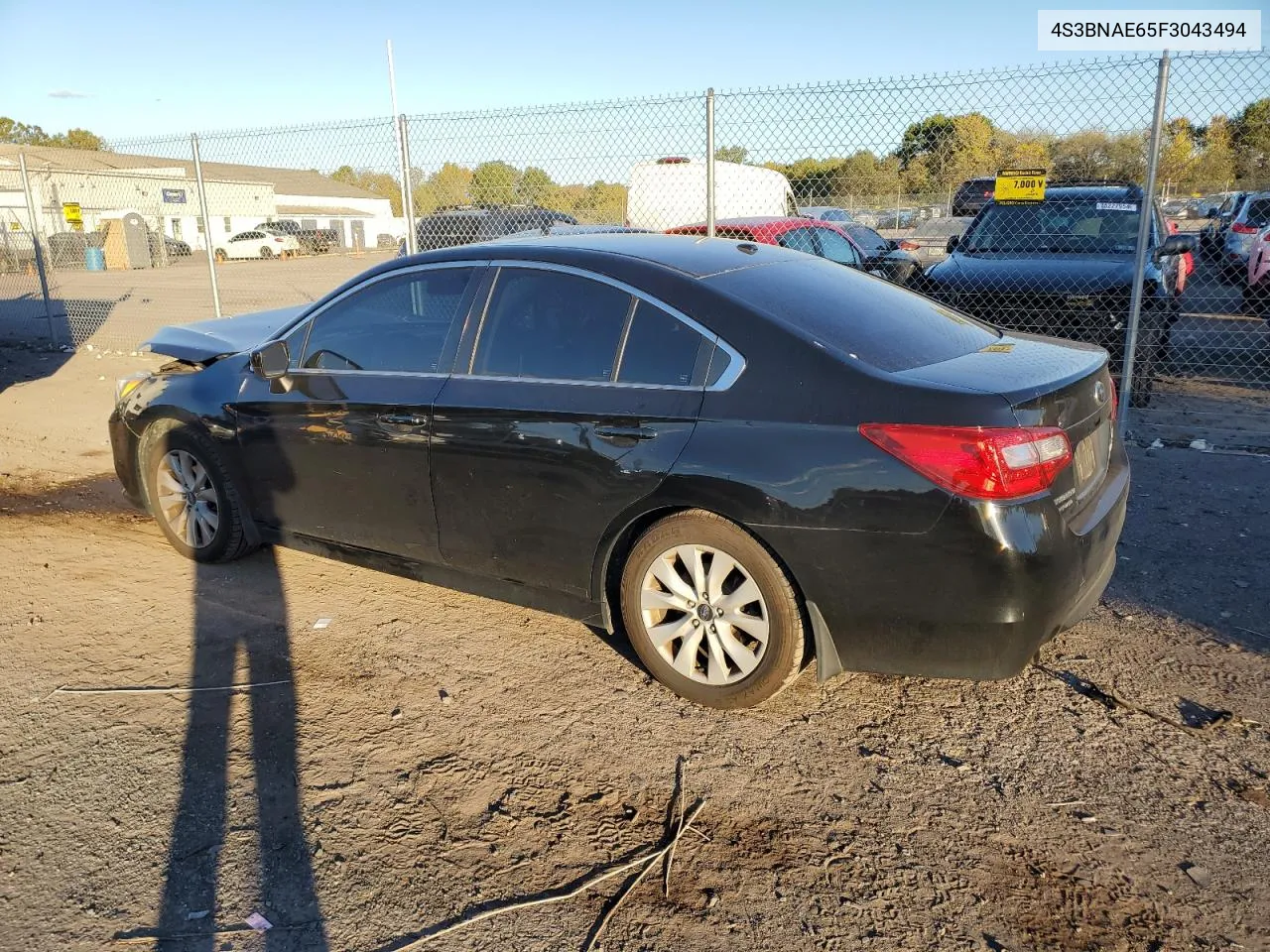 2015 Subaru Legacy 2.5I Premium VIN: 4S3BNAE65F3043494 Lot: 75239614