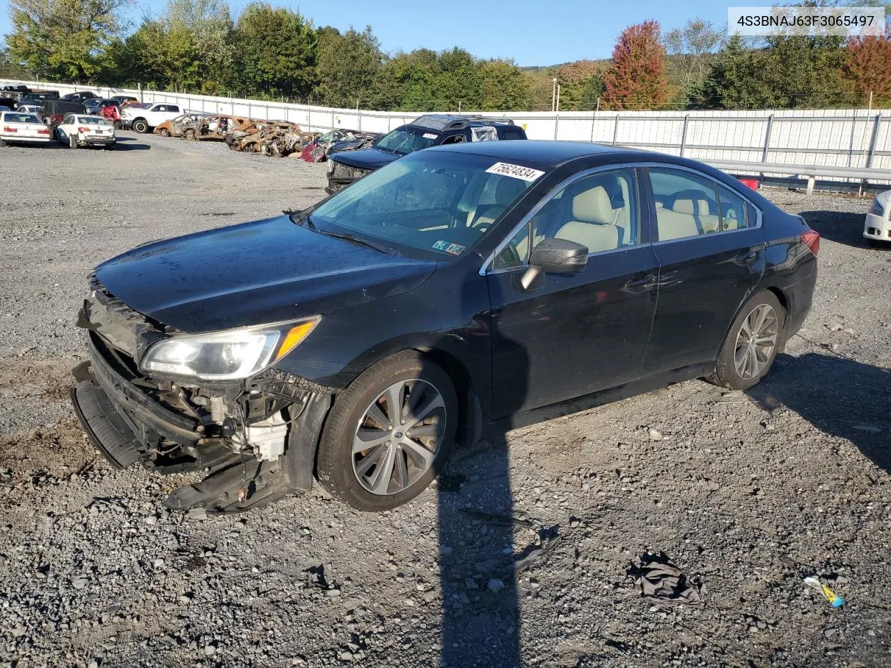 2015 Subaru Legacy 2.5I Limited VIN: 4S3BNAJ63F3065497 Lot: 75624834