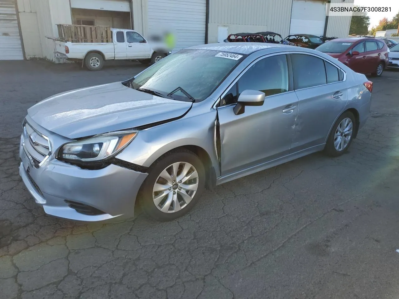 2015 Subaru Legacy 2.5I Premium VIN: 4S3BNAC67F3008281 Lot: 75952464