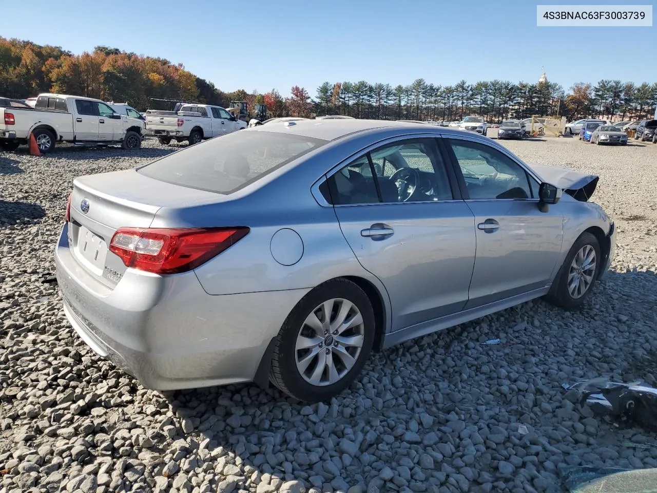 2015 Subaru Legacy 2.5I Premium VIN: 4S3BNAC63F3003739 Lot: 76042084