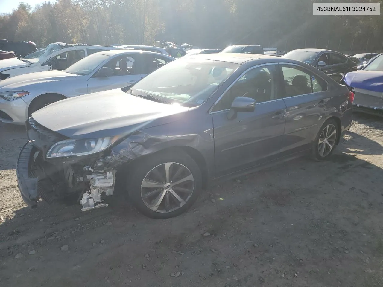 2015 Subaru Legacy 2.5I Limited VIN: 4S3BNAL61F3024752 Lot: 76127144