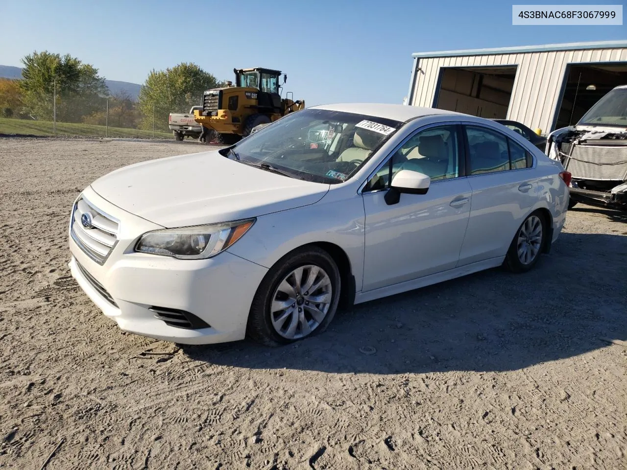 2015 Subaru Legacy 2.5I Premium VIN: 4S3BNAC68F3067999 Lot: 77031764