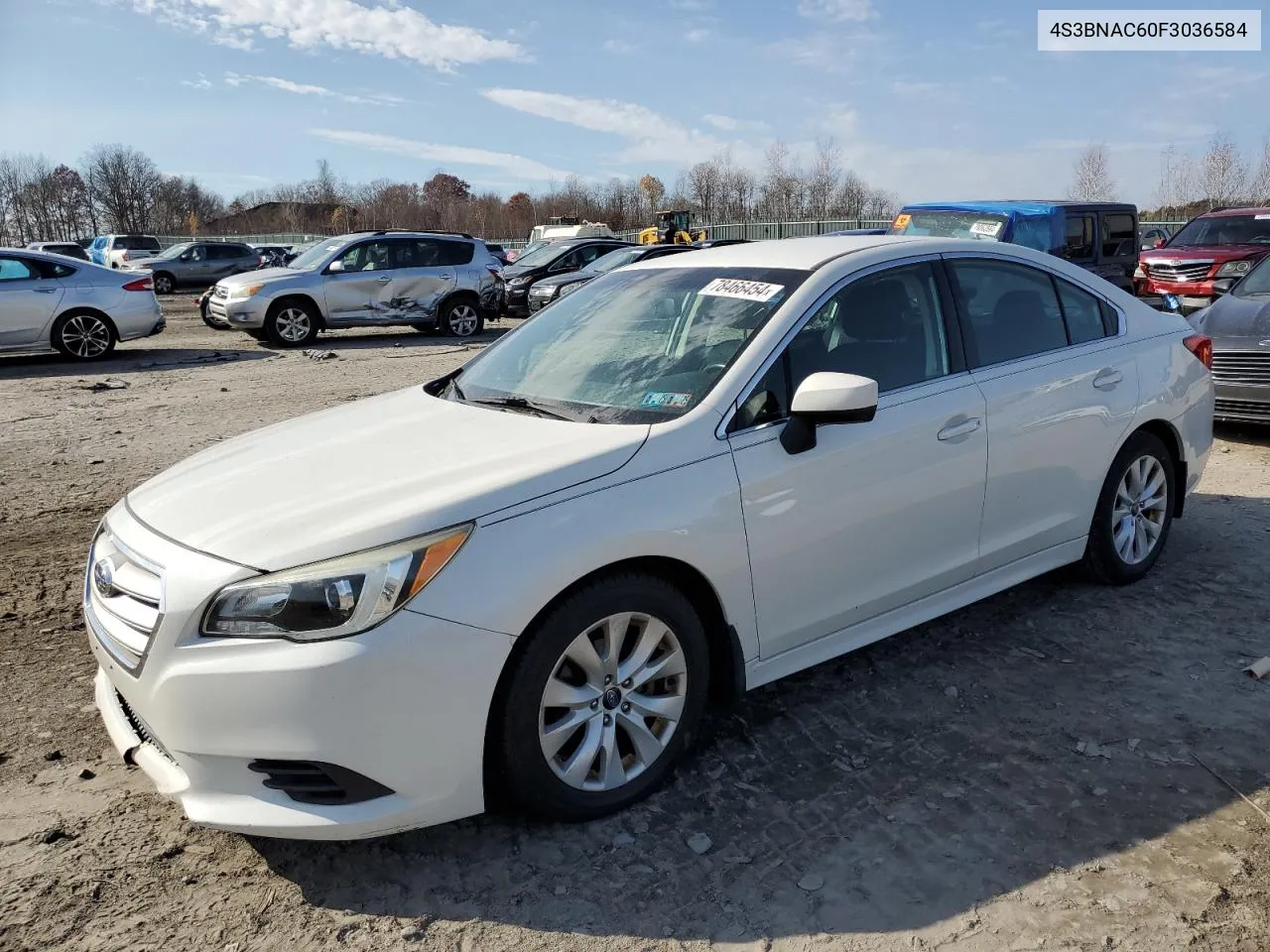 2015 Subaru Legacy 2.5I Premium VIN: 4S3BNAC60F3036584 Lot: 78466454