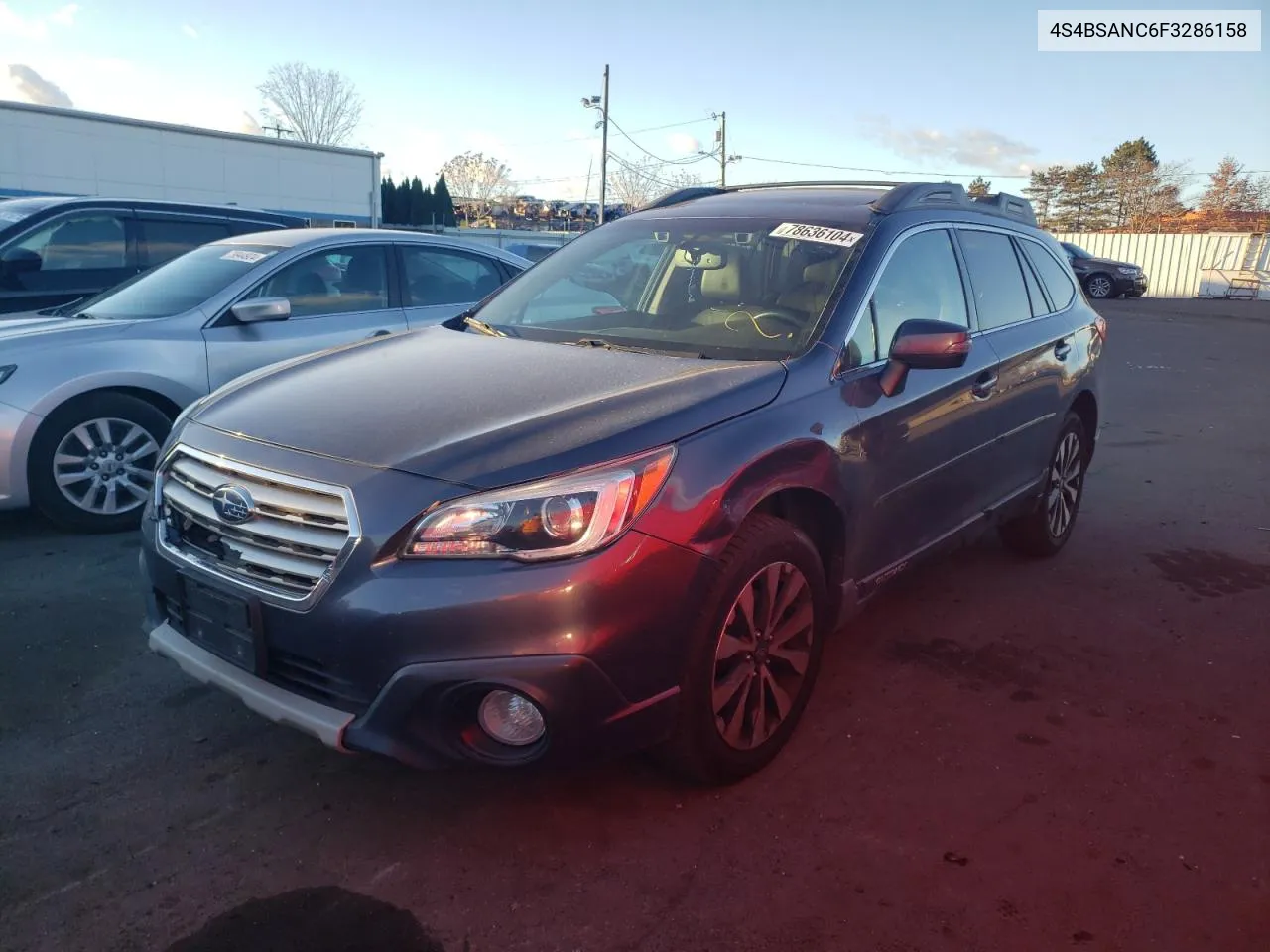 2015 Subaru Outback 2.5I Limited VIN: 4S4BSANC6F3286158 Lot: 78636104