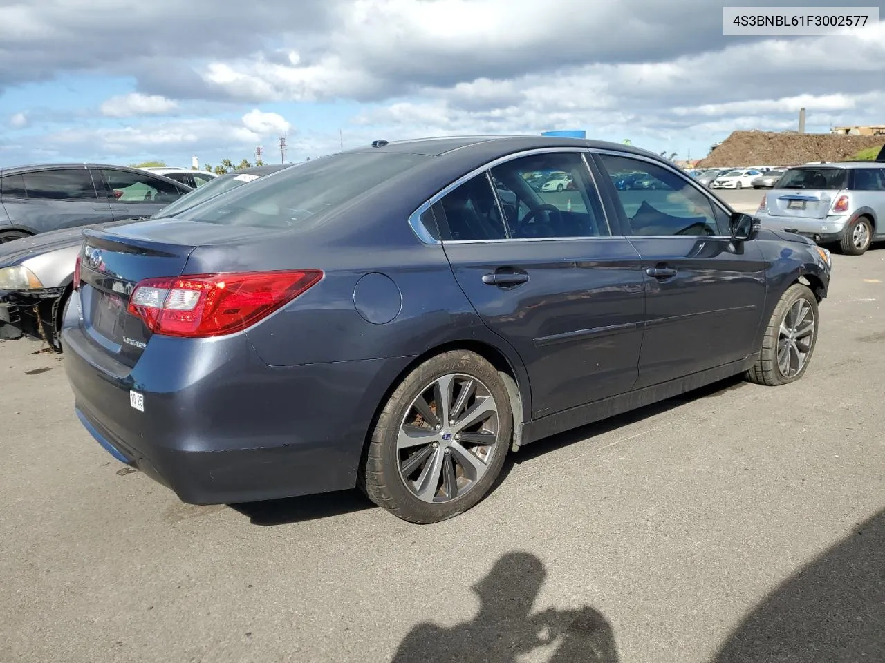 2015 Subaru Legacy 2.5I Limited VIN: 4S3BNBL61F3002577 Lot: 78750094