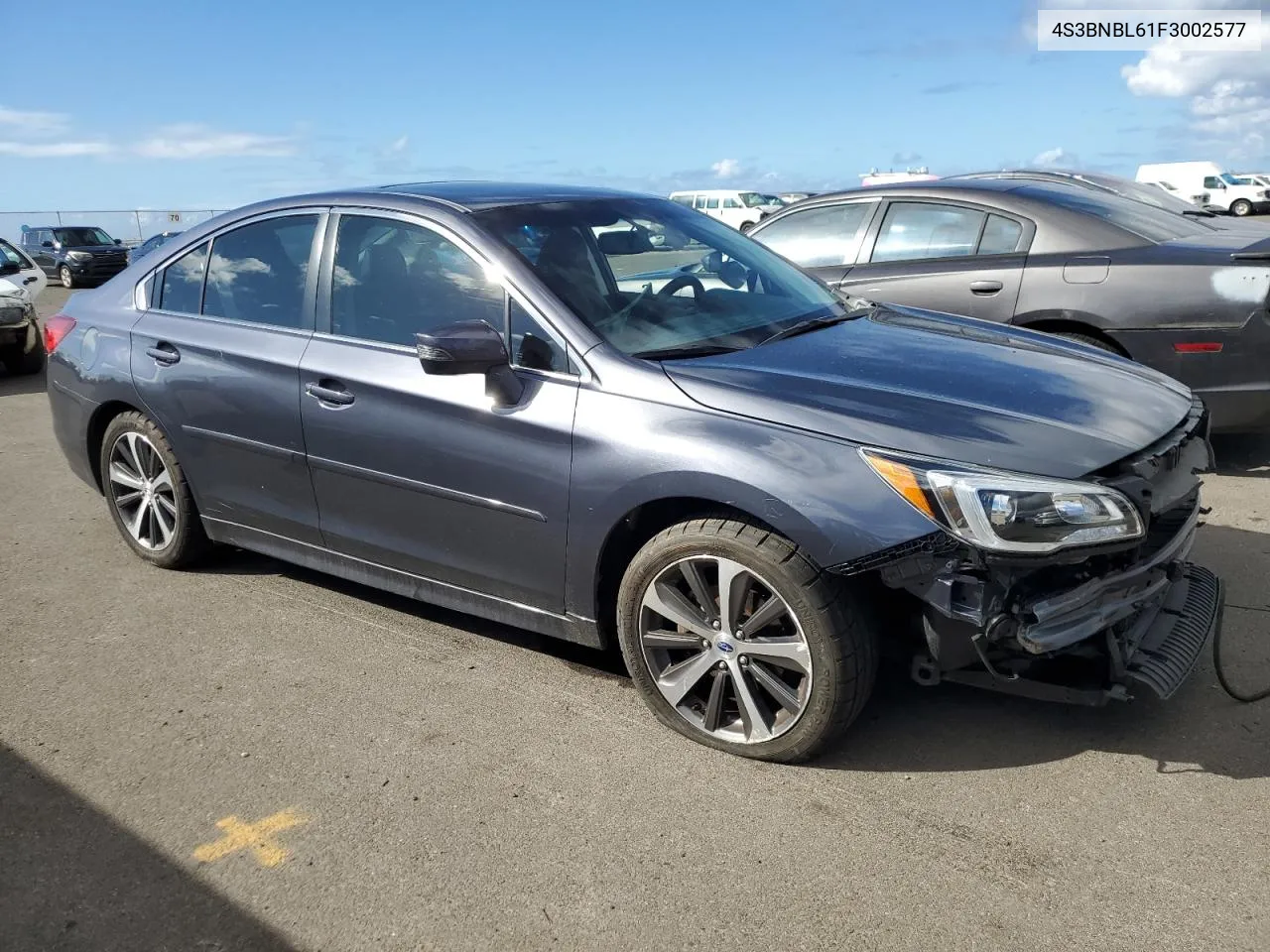 2015 Subaru Legacy 2.5I Limited VIN: 4S3BNBL61F3002577 Lot: 78750094