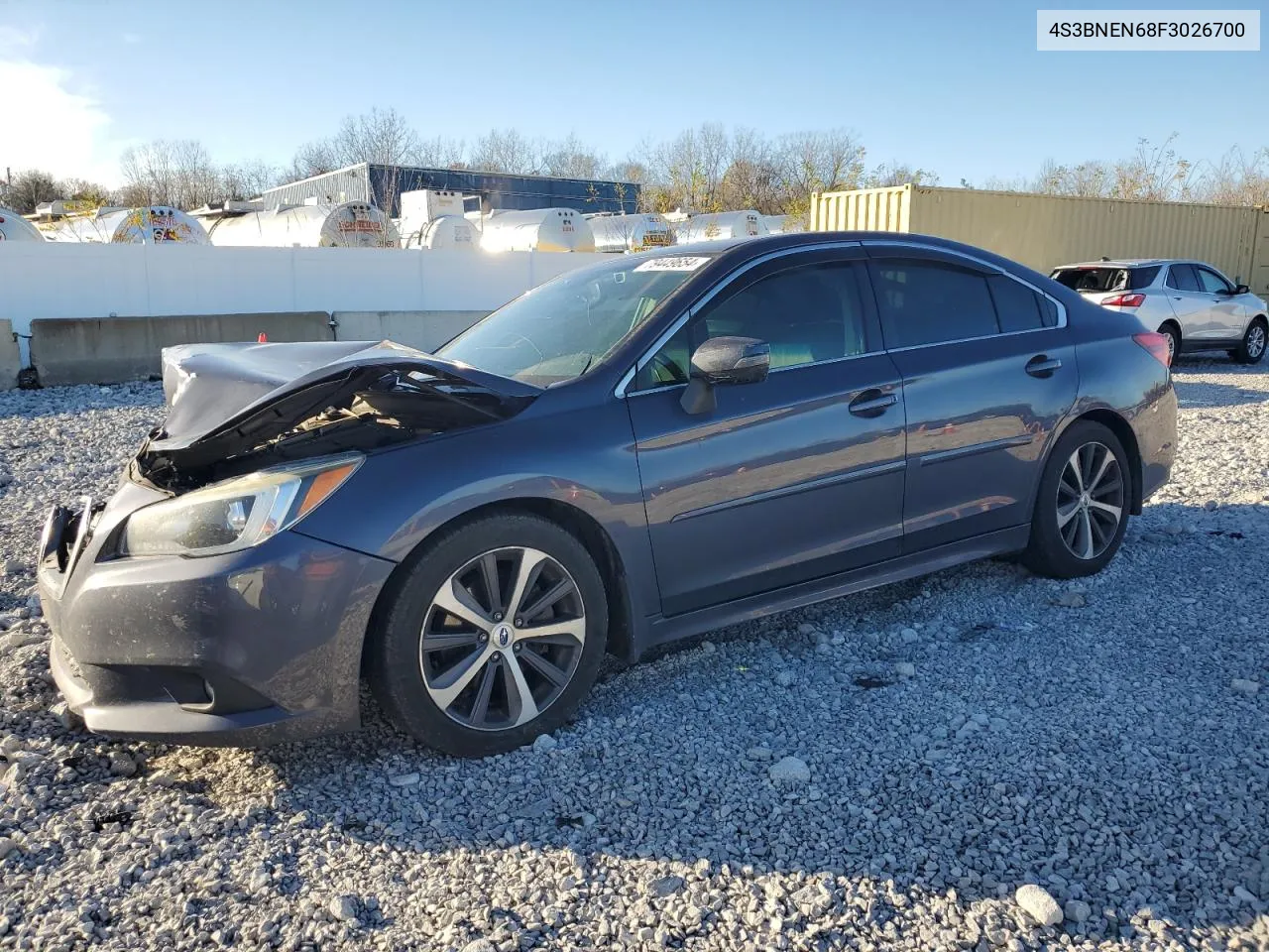 2015 Subaru Legacy 3.6R Limited VIN: 4S3BNEN68F3026700 Lot: 79449654