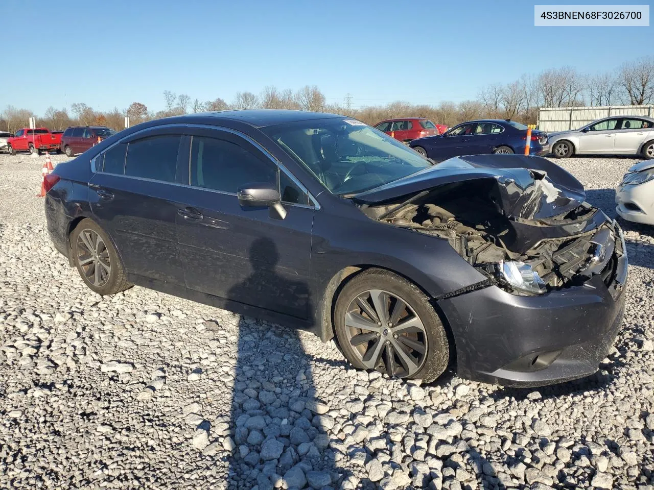 2015 Subaru Legacy 3.6R Limited VIN: 4S3BNEN68F3026700 Lot: 79449654