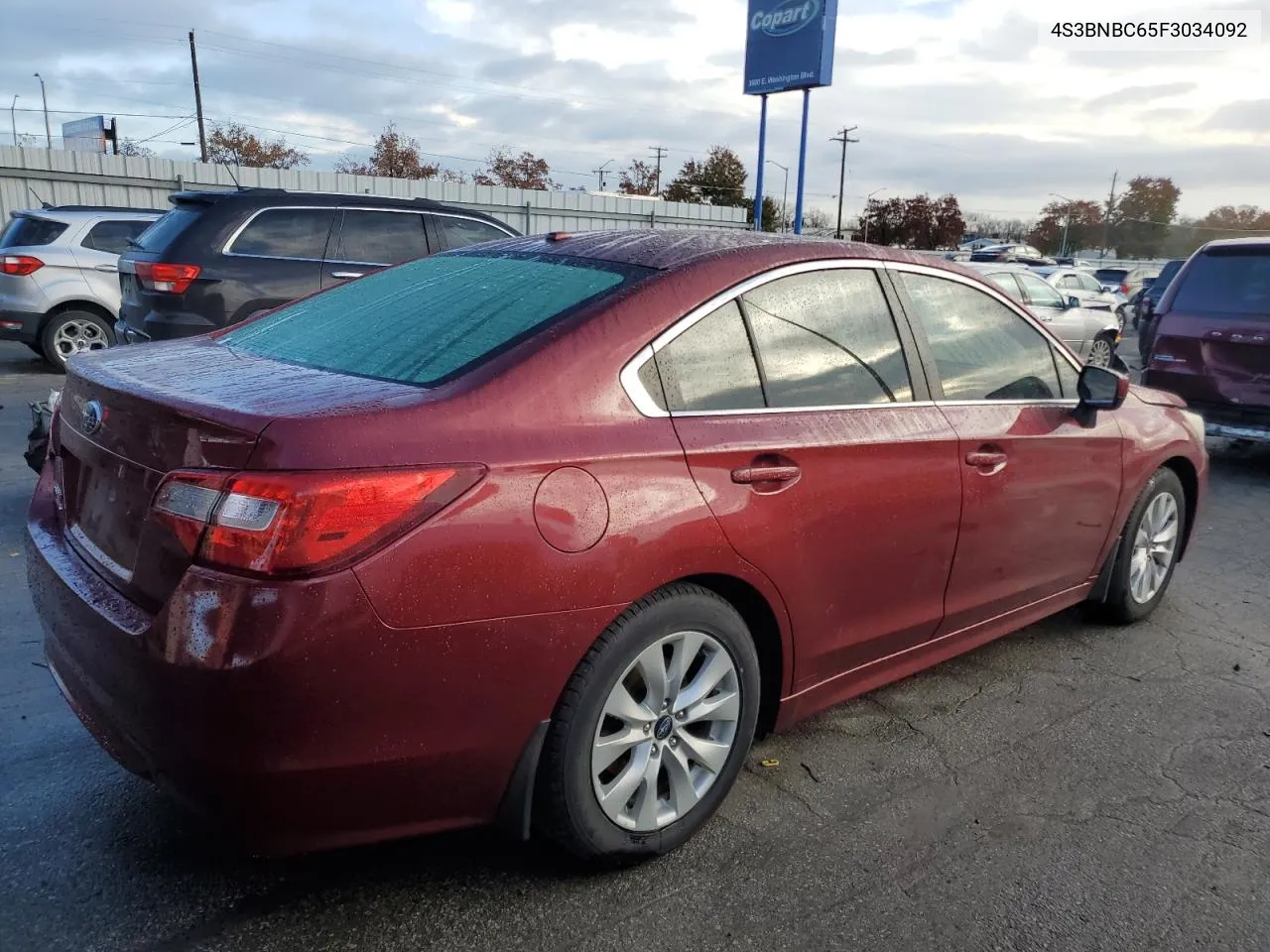 2015 Subaru Legacy 2.5I Premium VIN: 4S3BNBC65F3034092 Lot: 79468434