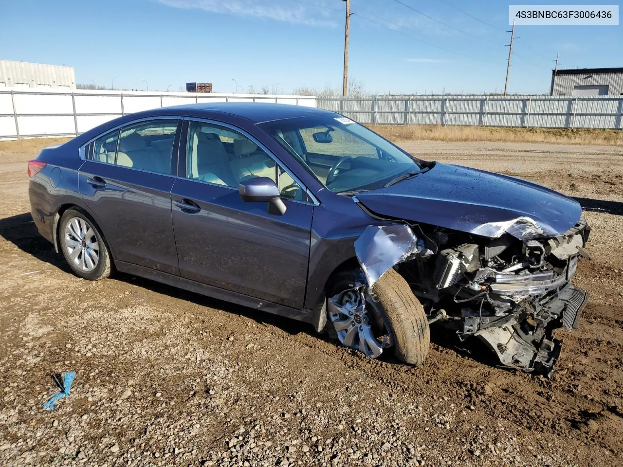 2015 Subaru Legacy 2.5I Premium VIN: 4S3BNBC63F3006436 Lot: 79835294