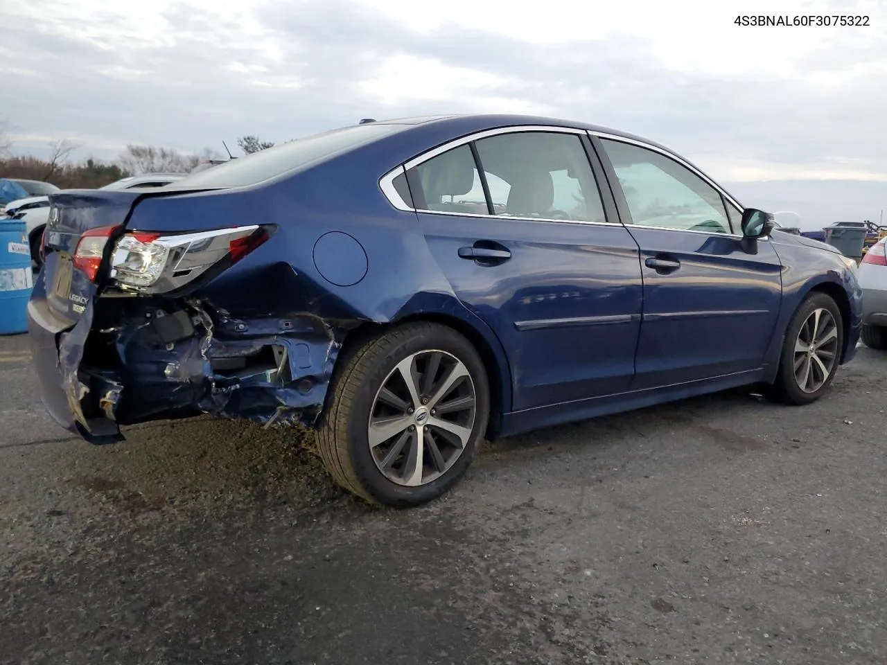 2015 Subaru Legacy 2.5I Limited VIN: 4S3BNAL60F3075322 Lot: 80940214