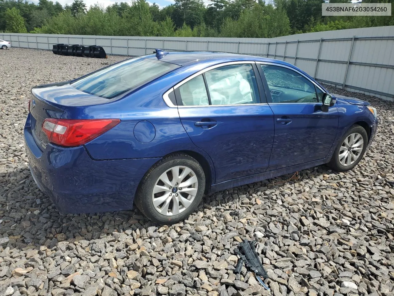 2016 Subaru Legacy 2.5I Premium VIN: 4S3BNAF62G3054260 Lot: 66497384