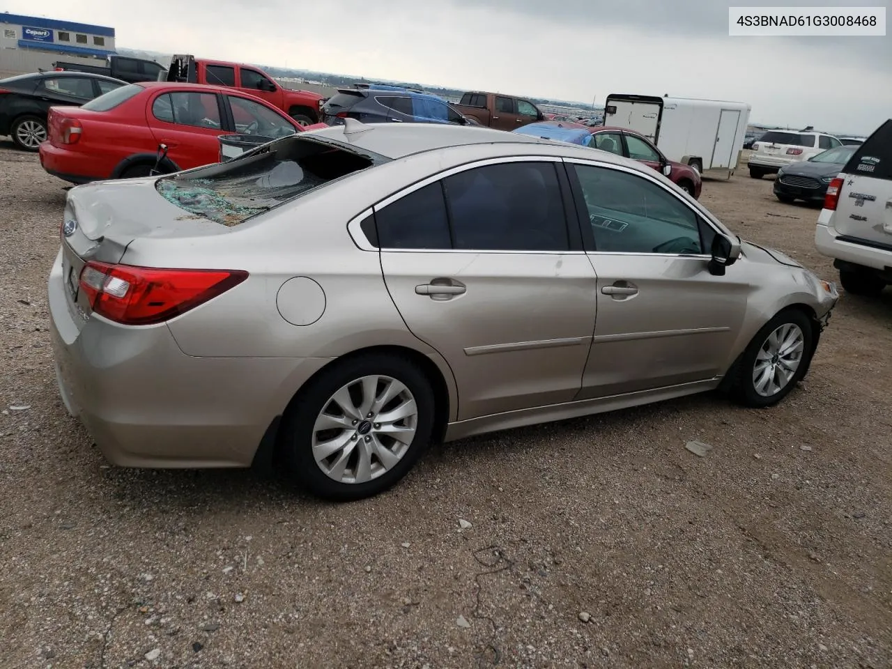 2016 Subaru Legacy 2.5I Premium VIN: 4S3BNAD61G3008468 Lot: 67135064