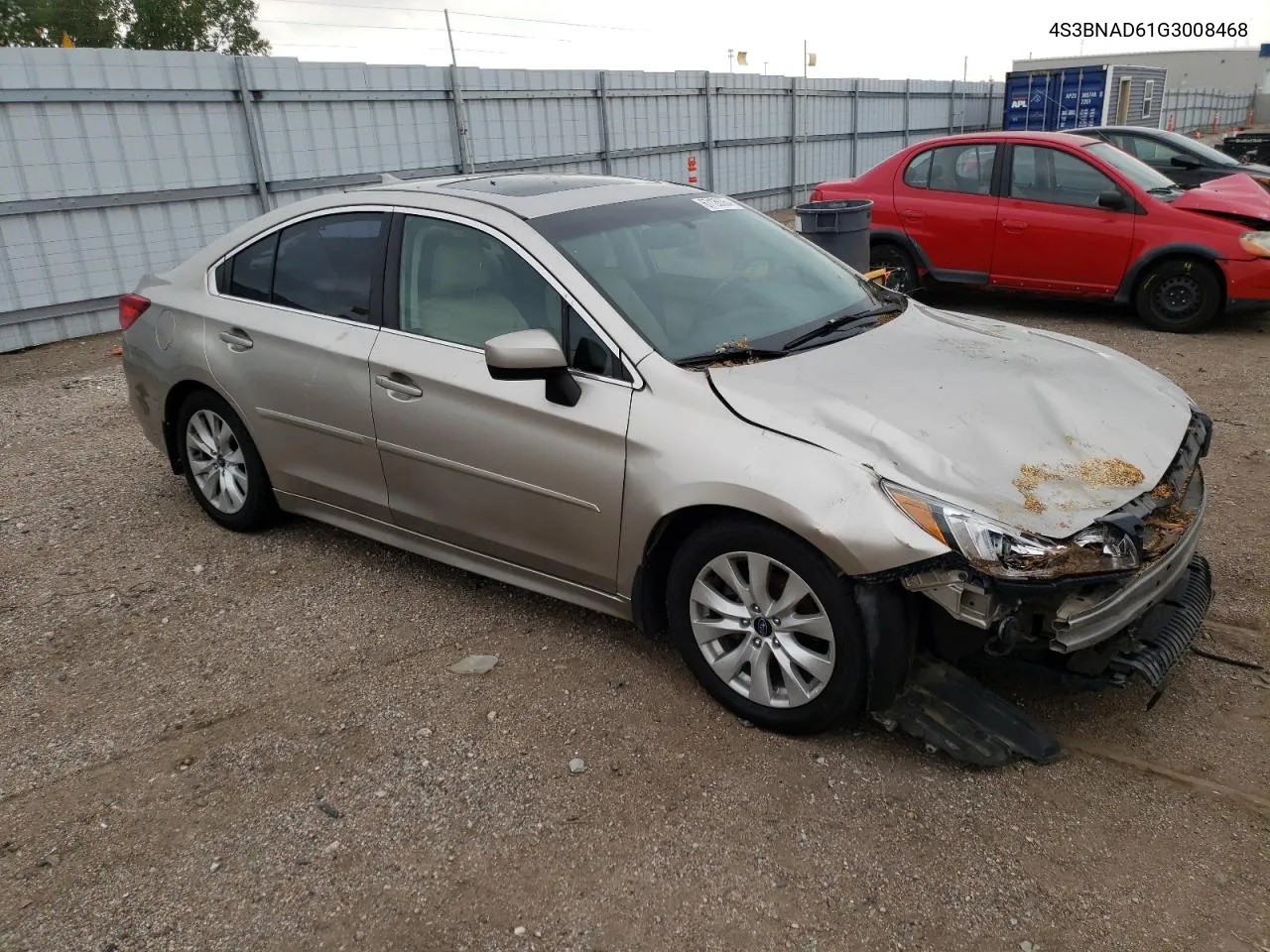 2016 Subaru Legacy 2.5I Premium VIN: 4S3BNAD61G3008468 Lot: 67135064