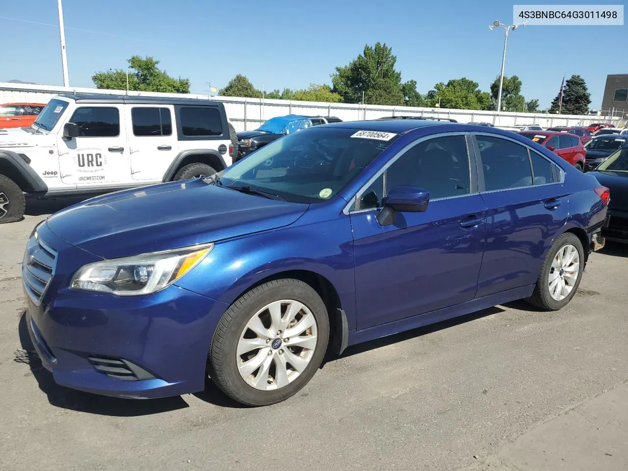 4S3BNBC64G3011498 2016 Subaru Legacy 2.5I Premium