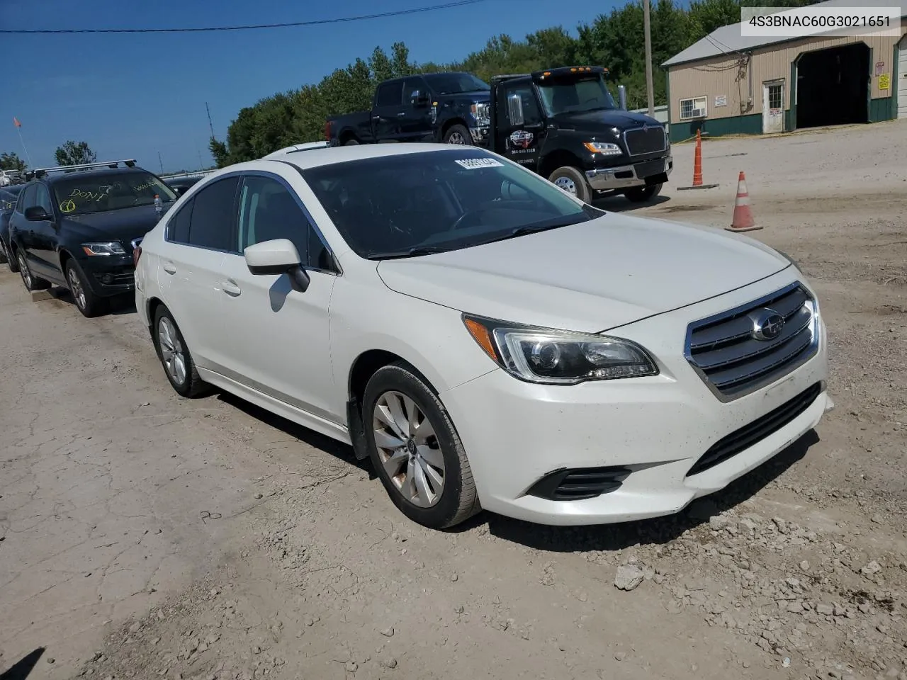 2016 Subaru Legacy 2.5I Premium VIN: 4S3BNAC60G3021651 Lot: 68891234