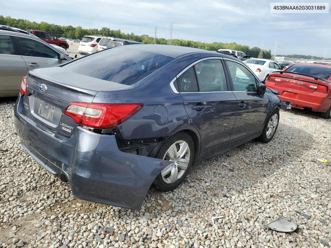 2016 Subaru Legacy 2.5I VIN: 4S3BNAA62G3031889 Lot: 69709214