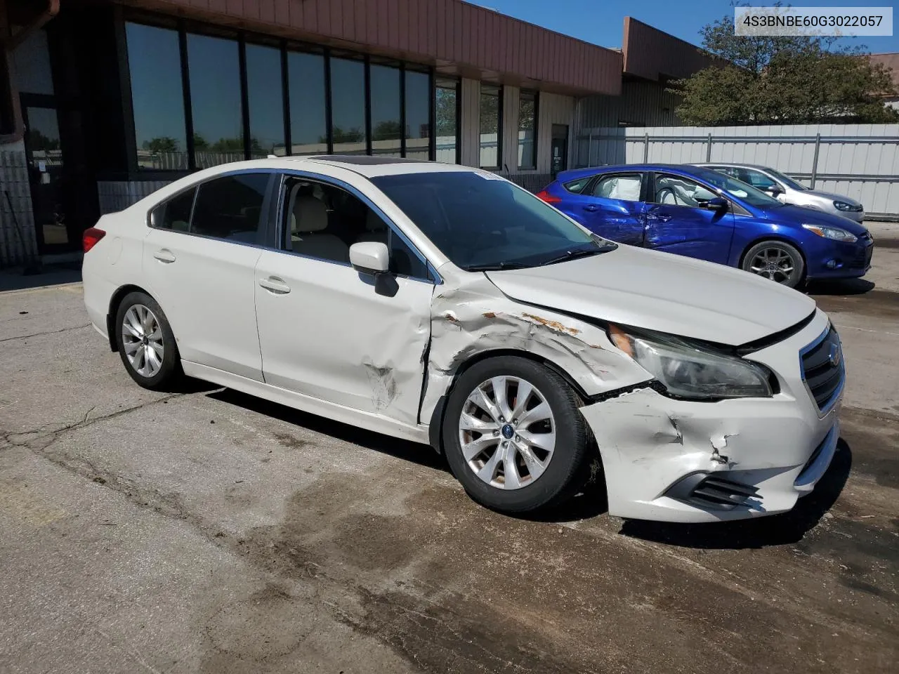 2016 Subaru Legacy 2.5I Premium VIN: 4S3BNBE60G3022057 Lot: 70227454